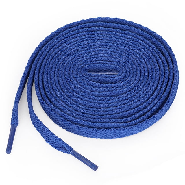 5 Pares De Cordones Para Zapatillas De Deporte Alta Durabilidad Atléticos Plana Unisexo Azul 60 cm/24