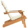 thumbnail image 4 of Carevas Adirondack Patio Chair with Cushions Solid Wood Acacia, 4 of 7
