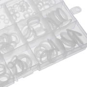 Silicone O-Ring Kit, 225pcs Metric Sealing Rings Assortment Set White