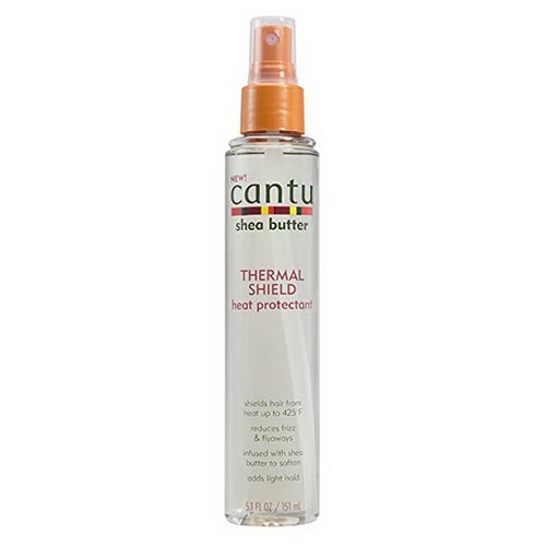 Cantu Shea Butter Thermal Shield Heat Protectant Spray for Hair, 5.1 Oz