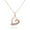 Rose Gold, variant on Women's Heart Necklace Hollow Clavicle Chain