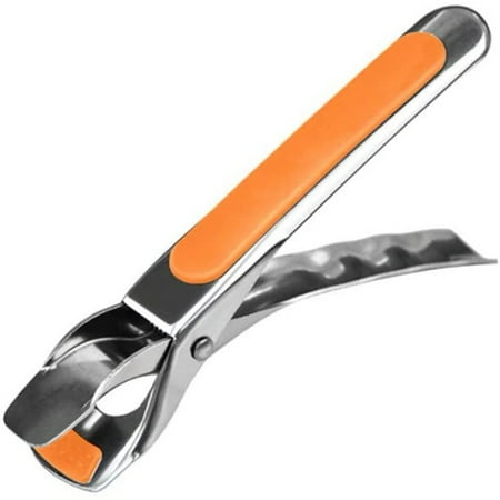 

Stainless Steel Anti-scalding Clip Multifunctional Kitchen Food Tongs Orange