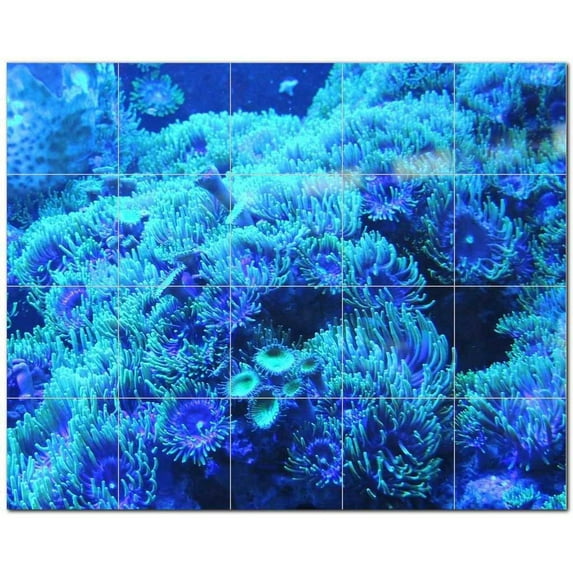 Coral Fish Underwater Ceramic Tile Mural Kitchen Backsplash Bathroom Shower, 403