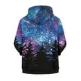 thumbnail image 6 of Xoenoiee Galaxy Forest Silhouette Girls Boys Zip-Up Hoodies Kids Fall Winter Warm Sweatshirt Jacket with Pocket Youth Long Sleeve Shirt Top Teen Clothes Outfits, 11-13 Years, 6 of 7