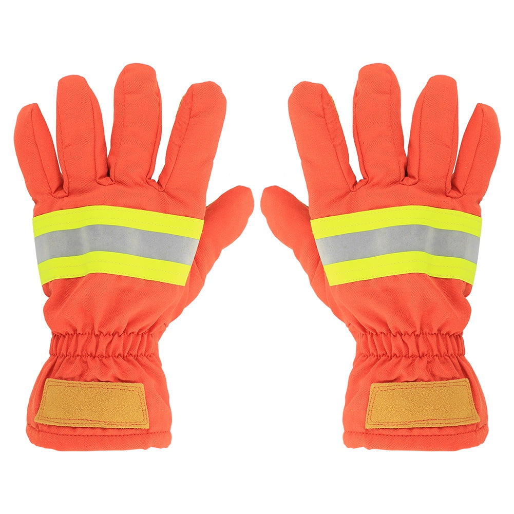 Firefighting Gloves, 2pcs Fire Proof Gloves Hand Protection For