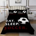 thumbnail image 1 of Erosebridal Rugby Print Coverlet Set King,Ball Gamer Bedding Set,Football Bedroom Decor,Ultra Soft,3 Pieces, 1 of 5