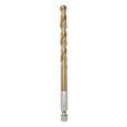 thumbnail image 1 of 1/4" Hexagonal Vástago Taladro 6,5mm Titanio Taladro Brocas Juego M35 Alta Velocidad Acero Helicoidal Taladro 120mm Largo para Madera, Inoxidable Acero, Metal, 1 of 5