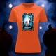 thumbnail image 3 of Playera Blusa Con Impresion De Los Novios Alusivo A La Loteria Mexicana Dia De Muertos Tradicion Mexicana Color Anaranjado Talla Mediana Marca Emil SaEs, 3 of 4