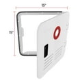 thumbnail image 2 of FOGATTI RV Water Heater Door 15" x 15" Only for FOGATTI RV Water Heater White Galvanized Steel RV Water Heater Door, 2 of 3