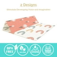 thumbnail image 2 of JumpOff Jo Large Foldable Kids Foam Play Mat, Padded Baby Floor Mat, 70 x 59 in - Flower Power, 2 of 9