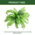 thumbnail image 3 of Clearance! Liulin Fake Boston Fern Artificial Plants Outdoor, UV Resistant Faux Ferns Plastic Greenery Shrubs, Artificial Ferns Shrubs for Home Gardens Patio Yards Porch Spring Decor, 24 Branches, 3 of 9