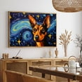 thumbnail image 5 of German Pinscher Dog Canvas Van Gogh Starry Night Wall Art Gifts Canvas Wall Art Frame Music Artist Customized Canvas Framed Photo Art Work For The Bedroom(Gifts For Dog Lover ), 5 of 6