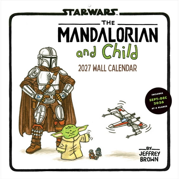 Star Wars Star Wars the Mandalorian and Child 2027 Wall Calendar, (Paperback)
