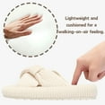 thumbnail image 2 of BERANMEY Comfy Slippers for Women Memory Foam House Bedroom Shoes Corduroy Bow Crossbands Slide Slipper Shoes Open Toe Slip On Sole Slippers SoftTrendy Gift Slippers, 2 of 6