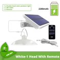 thumbnail image 1 of IP65 Lámpara colgante solar de doble cabeza impermeable para exteriores Lámpara solar para interiores con cable Adecuado para patio, jardín, interior, etc. Tan Jianjun unisex, 1 of 2