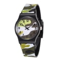 thumbnail image 1 of Reloj de pulsera de cuarzo con diseño de camuflaje para niños y niñas, color amarillo, 1 of 2
