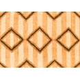 thumbnail image 1 of Ahgly Company Indoor Rectangle Abstract Orange Modern Area Rugs, 2' x 4', 1 of 4