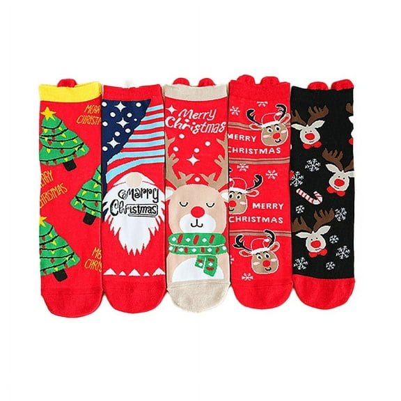 Yoyauz Fun Christmas Socks For Men And Women, Gifts For Holiday Parties, Novel Holiday Socks, Fun Colored Christmas Socks