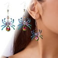 thumbnail image 3 of WILLBEST Boucles d'Oreilles d'Halloween Bijoux de Mode Pendantes Colorées Accessoires pour Femmes Fête, 3 of 9