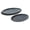 Blue, variant on Gibson Elite Sandy Pines 3 Piece Oval Platter Set, 15.7”, 13.75” & 12” Stoneware Serving Platters, Reactive Glaze Finish, Taupe, Microwave & Dishwasher Safe
