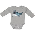 thumbnail image 3 of Inktastic Great White Shark Boys or Girls Long Sleeve Baby Bodysuit, 3 of 5