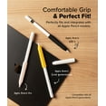 thumbnail image 4 of Ringke Silicone Drafting Grip Holder for Apple Pencil Pro / 2nd Gen / 1st Gen / USB-C Case, Soft Anti-Slip Grip Elastic Sleeve Cover - White, 4 of 11