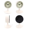 thumbnail image 4 of Danse Jupe Réveil Rond 3 Pouces Quartz Analogique Silencieux Sans Tic-Tac Horloge de Bureau pour Chambre, 4 of 4