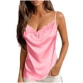 thumbnail image 2 of Antinious Ladies V-Neck Camisole Adjustable Lace Splice Breathable Tank Tops, 2 of 5