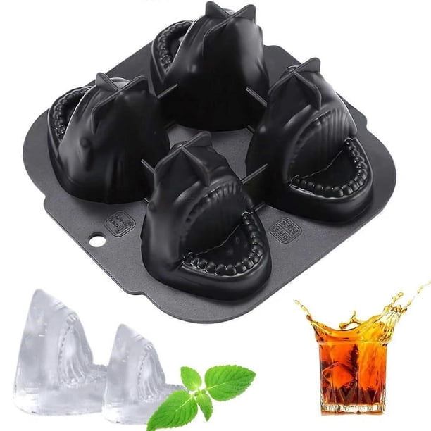 Shark Ice Cube Mold 3D Large Shark Head Silicone Ice Cube Tray Whiskey Shark Gifts for Shark Lovers
