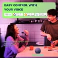 thumbnail image 4 of Matter Smart Light Bulbs 100W Equiv, Compatible with Alexa/Apple Home/Siri/Google Home/SmartThings, A19 E26 WiFi RGBCW Color Changing Light Bulb, 11W 1350LM, 2.4G WiFi, ETL Listed, 2PCS, 4 of 5