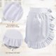 thumbnail image 3 of Vintage Kitchen Waist Apron Two Pockets Great Gift for Womens Ladies with Extra Long Ties(White), 3 of 5