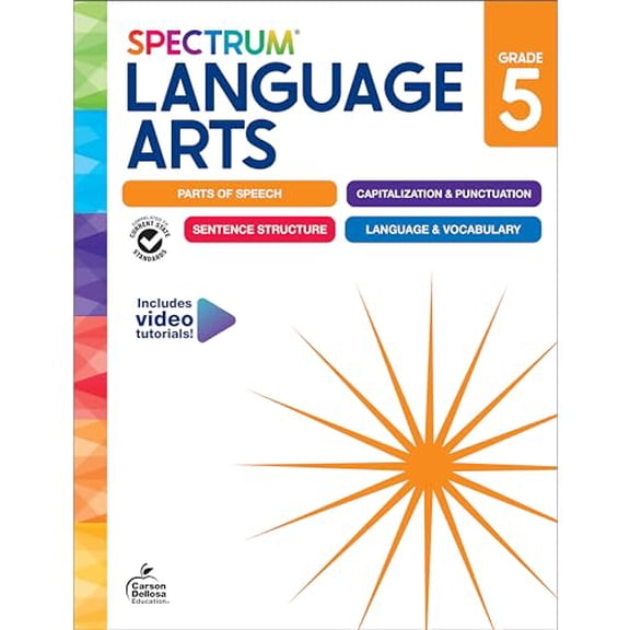 Pre-Owned Spectrum Language Arts Workbook, Grade 5 (Paperback) 1483871398 9781483871394