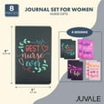 thumbnail image 4 of Juvale Nurse Notebook Set - 8-Pack A5 (5 x 8 In), 80 Lined Pages, Assorted Pink, Purple & Green - Medical Student Notebook Pack for Work, 4 of 10
