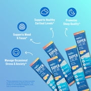 Nello Supercalm Drink Mix - Ashwagandha KSM 66, Magnesium Glycinate & L-Theanine Supplement - Ashwagandha Root Extract - Focus and Relaxation Support (20 Travel Packets) - Yuzu Guava