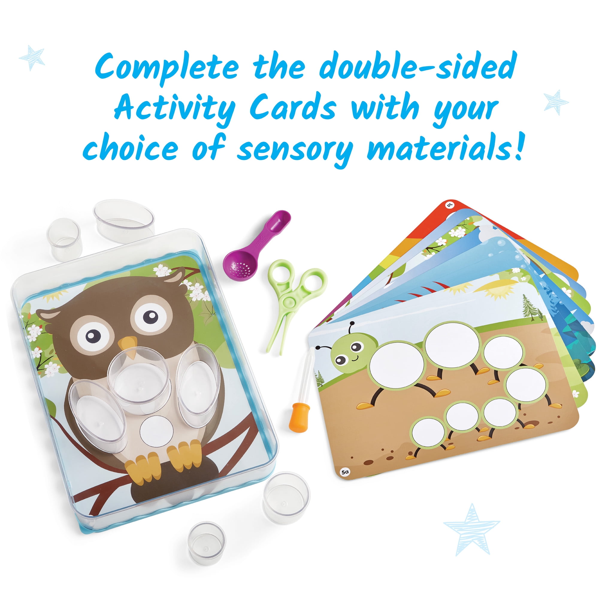 hand2mind Create Your Play Sensory Tray, Shape Sorting Toy, Fine Motor Skills, Ages 3+