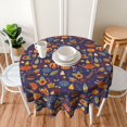 thumbnail image 6 of Thanksgining Turkey Tablecloth Round 60 Inch Table Cloth Cover Mat Holiday Party Decoration for Dining Room Home Kitchen Picnic, 6 of 6