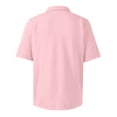 thumbnail image 4 of CCRFTGI Mens Polo Shirts Short Sleeve Polo Shirt Lightweight Casual Golf Shirts Collared T Shirt Light pink L, 4 of 5