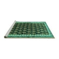 thumbnail image 2 of Ahgly Company Machine Washable Indoor Rectangle Persian Turquoise Blue Traditional Area Rugs, 2' x 3', 2 of 4