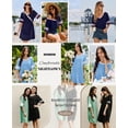 thumbnail image 7 of Avidlove Bamboo Viscose Nightgowns for Women Tie Dye Oversized Short Sleeve Sleep Shirts V Neck Pajamas Dress Sleepwear, 7 of 7