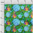 thumbnail image 2 of oneOone Velvet Pear Green Fabric Abstracts Sewing Material Print Fabric By The Yard 58 Inch Wide, 2 of 5