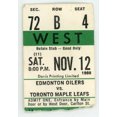thumbnail image 1 of Edmonton Oilers vs. Toronto Maple Leafs Vintage Ticket Stub Maple Leaf Gardens 1988, 1 of 1