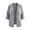 Gray, variant on Women V Neck Linen Blend Open Front Cardigan Jacket 3/4 Sleeve Button Casual Coat with Pockets Loose Lightweight Layering Shirt Jackets (Pink,S)