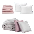 thumbnail image 1 of Edredón Doble Vista Queen Size Couzy + Sábanas Royal Rosa + Almohada Royal Twin, 1 of 8