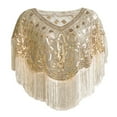 thumbnail image 3 of Châle à Franges Élégant pour Tenue de Soirée Formelle et Invités de Mariage Accessoire Idéal pour Robe de Soirée, 3 of 3