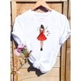 thumbnail image 1 of Camiseta con estampado de árbol de gato para mujer, ropa con estampado de Feliz Navidad y Año Nuevo, 2025, 1 of 5
