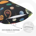 thumbnail image 3 of Pofeuu Planets And Their Moons Print Polyester Microfiber Plush Pillowcases, Super Soft and Cozy Pillow Case Covers with Envelop Closure（Pillow core not included）-14"x20", 3 of 6
