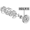 thumbnail image 2 of Febest CRANKSHAFT PULLEY # HDS-R18 OEM 13810-RNA-A02, 2 of 2