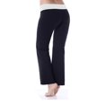 thumbnail image 5 of Bootcut Yoga Pants Cotton with Contrast Waistband, 5 of 9