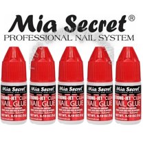 Mia Secret Strong-Jet Clear Nail Glue Drop-on Glue 3g (322) x 5