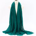 thumbnail image 3 of Venta caliente bufanda arrugada para mujeres musulmanas hijab mujer musulmana pañuelo islámico de algodón suave chales para damas pañuelos para la cabeza pañuelos árabes, 3 of 5